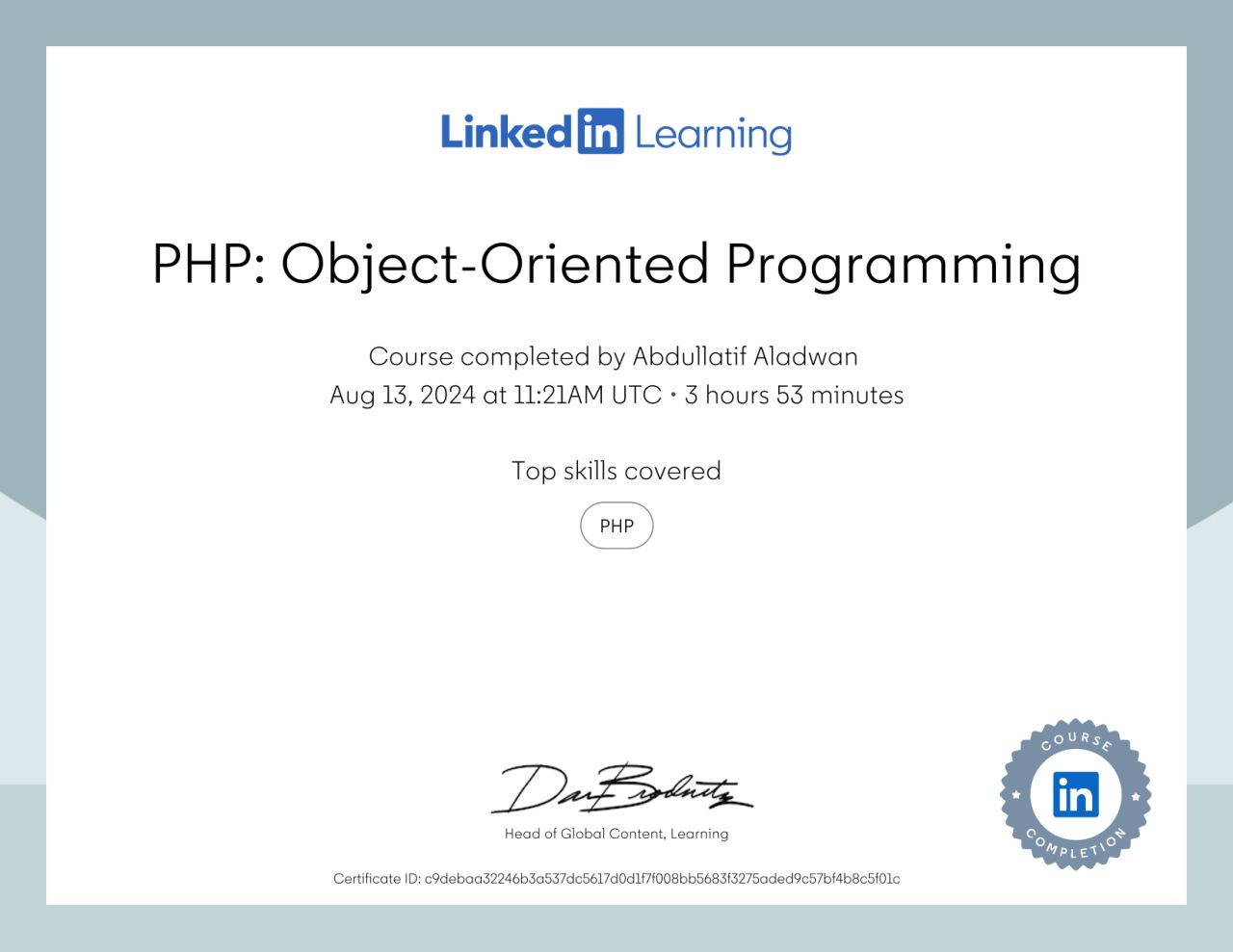 PHP Object-Oriented Programming